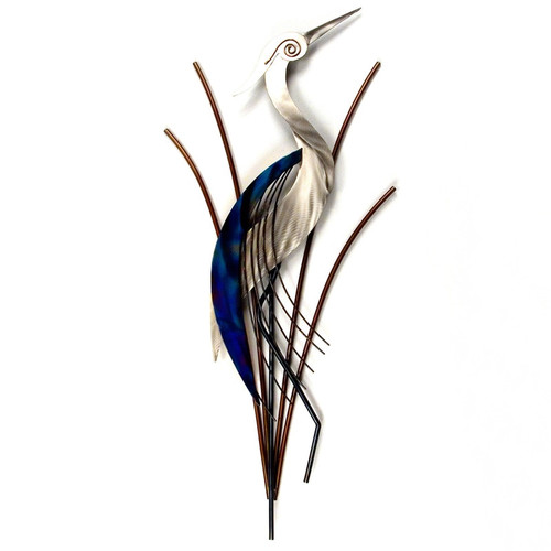 Head-up Heron Metal Wall Sculpture  MM105 Head-up Heron Metal Wall Sculpture  MM105