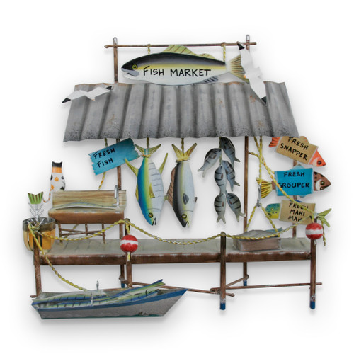 Fish Market Metal Wall Hanging Fish Market Metal Wall Hanging