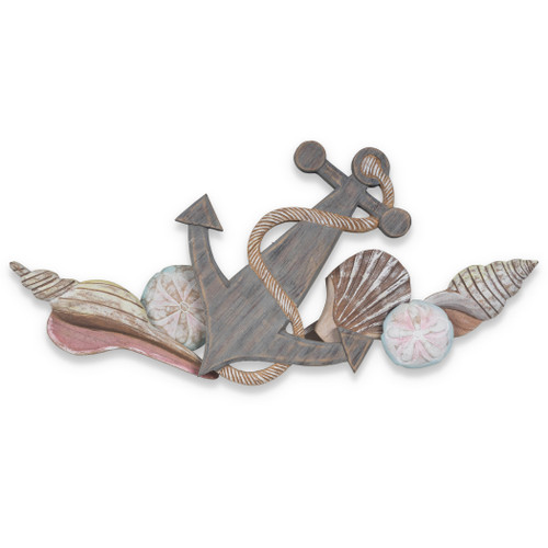 ANCHOR AND SHELLS WOODEN SWAG ANCHOR AND SHELLS WOODEN SWAG