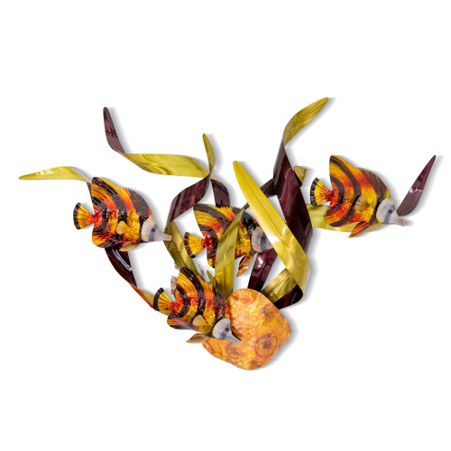 Banded Angelfish Metal Wall Art CO106A