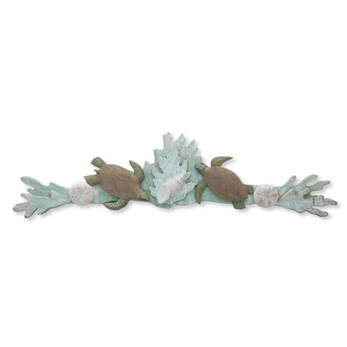 Wood Sea Turtle Swag C115