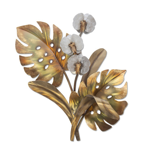 Orchid Spray with Gold Metallic Finish Orchid Spray with Gold Metallic Finish