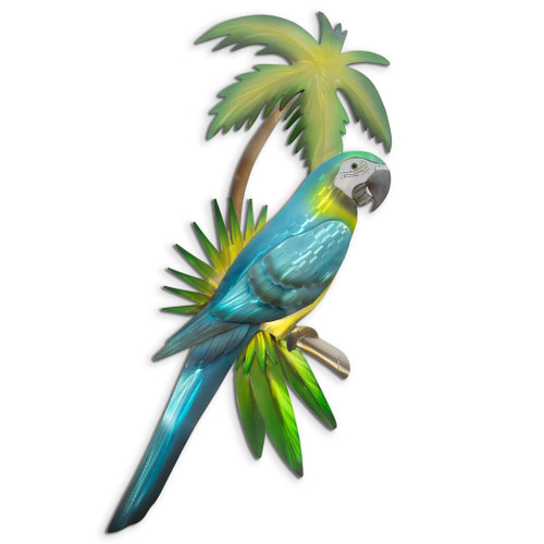 Blue Macaw Metal Wall Art CO169
