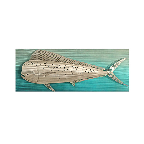 Mahi-Mahi Fish Lit Metal Wall Art - MM334 Mahi-Mahi Fish Lit Metal Wall Art - MM334