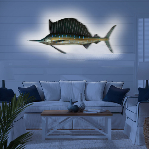 Sailfish LED Lit Wall Art MM241 Sailfish LED Lit Wall Art MM241