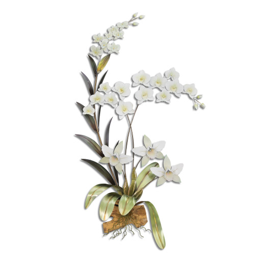 Orchid Spray I White Wall Art MM922W