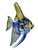 Tropical Angel Fish Metal Wall Art Hanging