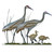 Sandhill Crane Family Metal Wall Hanging - MM174