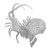 Lobster with Coral (304 ss/outdoor) - metal only MM916