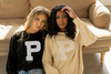 Pittsburgh Penguins Line Change Ladies Camel Varsity Long Sleeve T-Shirt