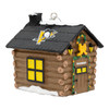 Pittsburgh Penguins Log Cabin Christmas Tree Ornament