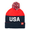 USA Hockey Pom Knit Hat
