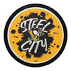 Pittsburgh Penguins "Steel City" Slogan Puck