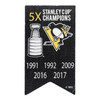 Pittsburgh Penguins 5x Stanley Cup® Champions Banner Lapel Pin