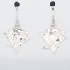 Pittsburgh Penguins x Dayna Designs Silver Dangle Earrings