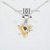 Pittsburgh Penguins x Dayna Designs Enamel Silver Pendant Necklace