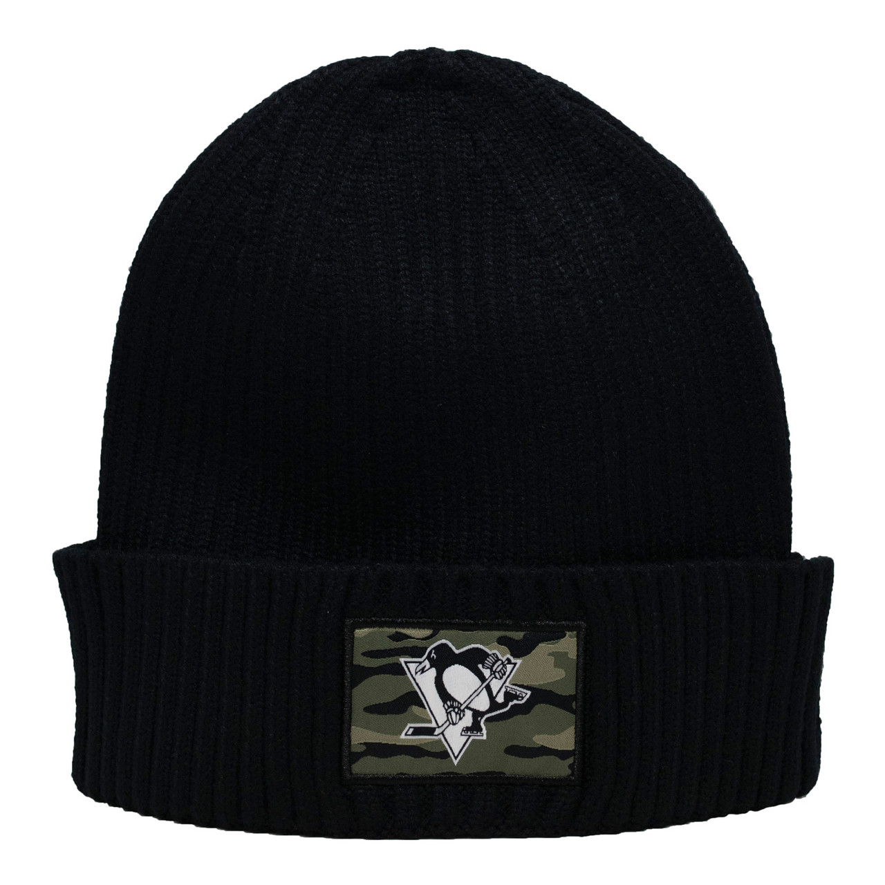 Pittsburgh Penguins Camo Patch Knit Hat