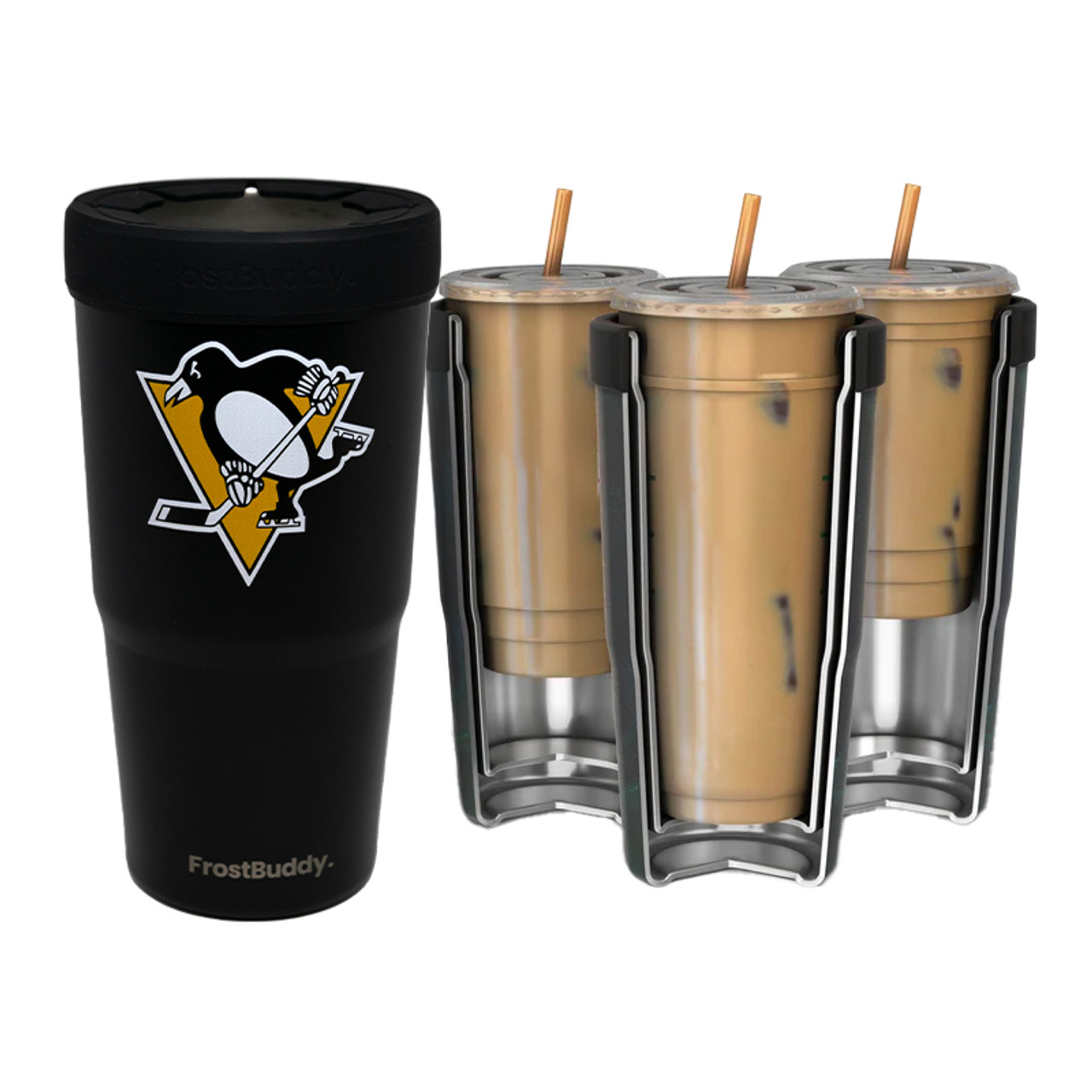 PITTSBURGH PENGUINS FROST BUDDY TO-GO BUDDY - BLACK