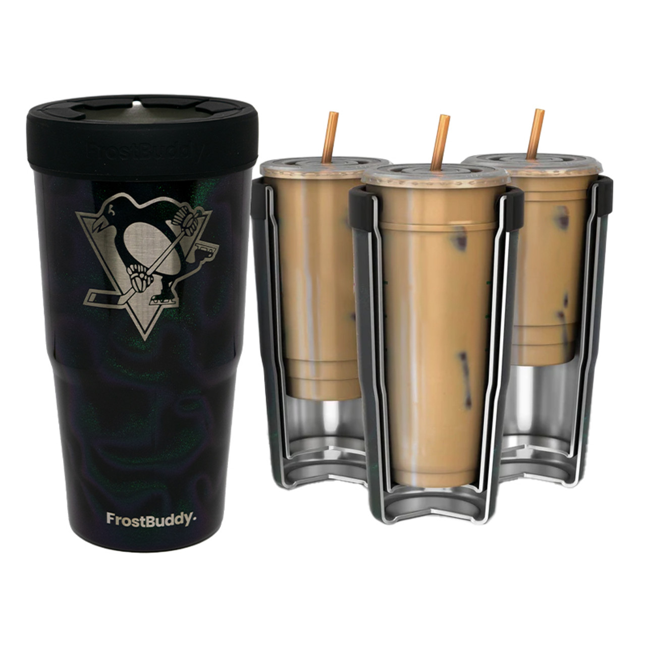 PITTSBURGH PENGUINS FROST BUDDY TO-GO BUDDY - BLACK