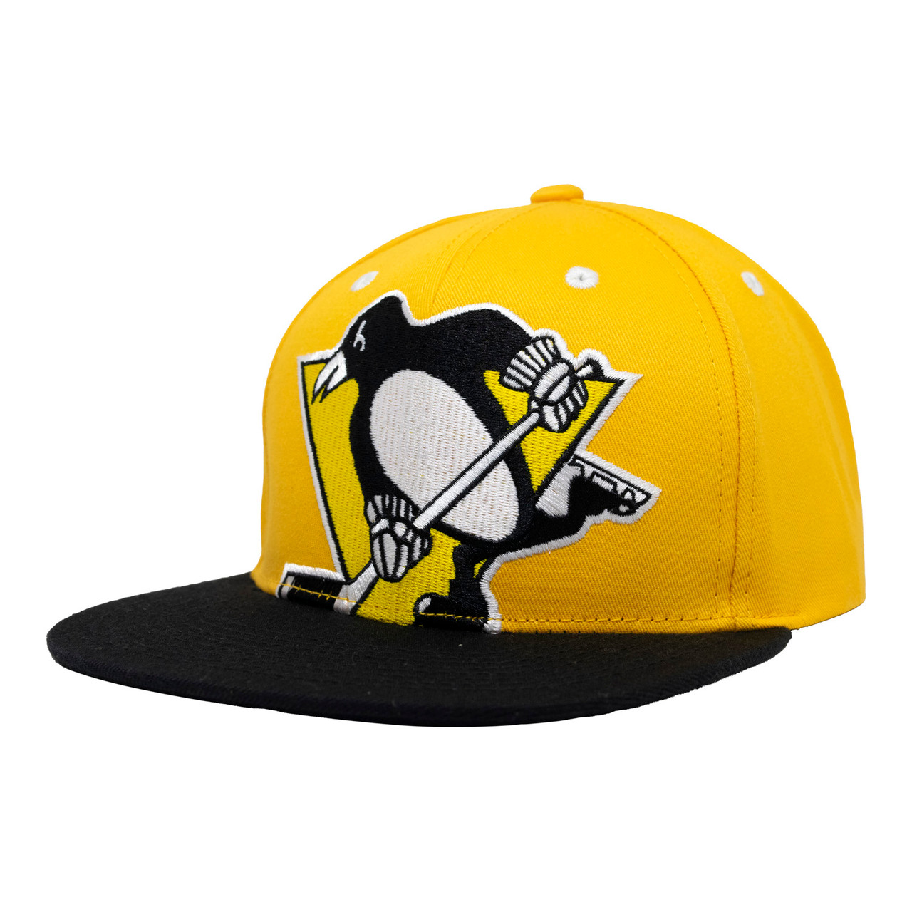 Pittsburgh Penguins FB Gold Snapback Hat