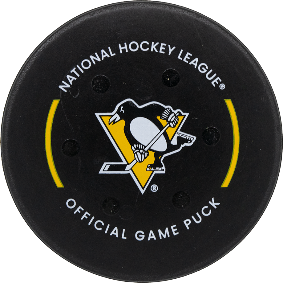 Washington Caps Penguins Ryan Poehling Goal Puck Washington