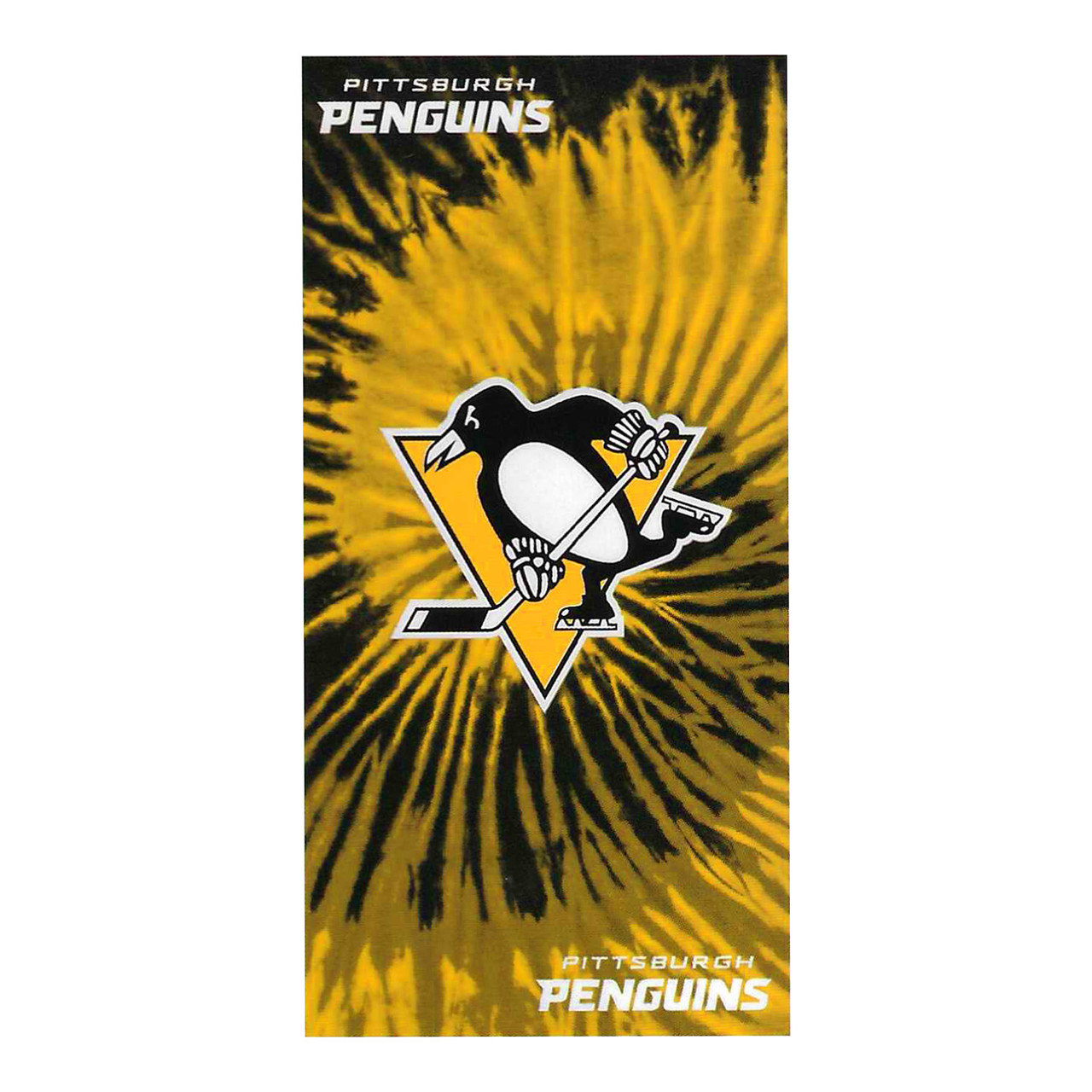 Pittsburgh Penguins Psychedelic Beach Towel