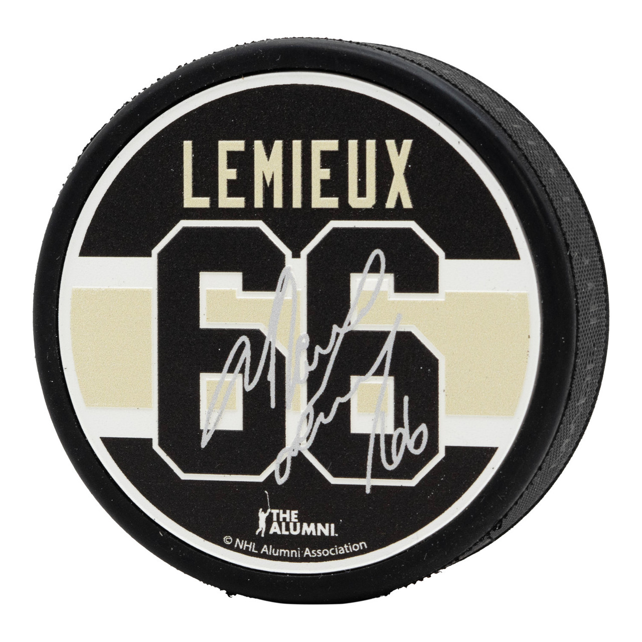 Pittsburgh Penguins Mario Lemieux Signature Puck