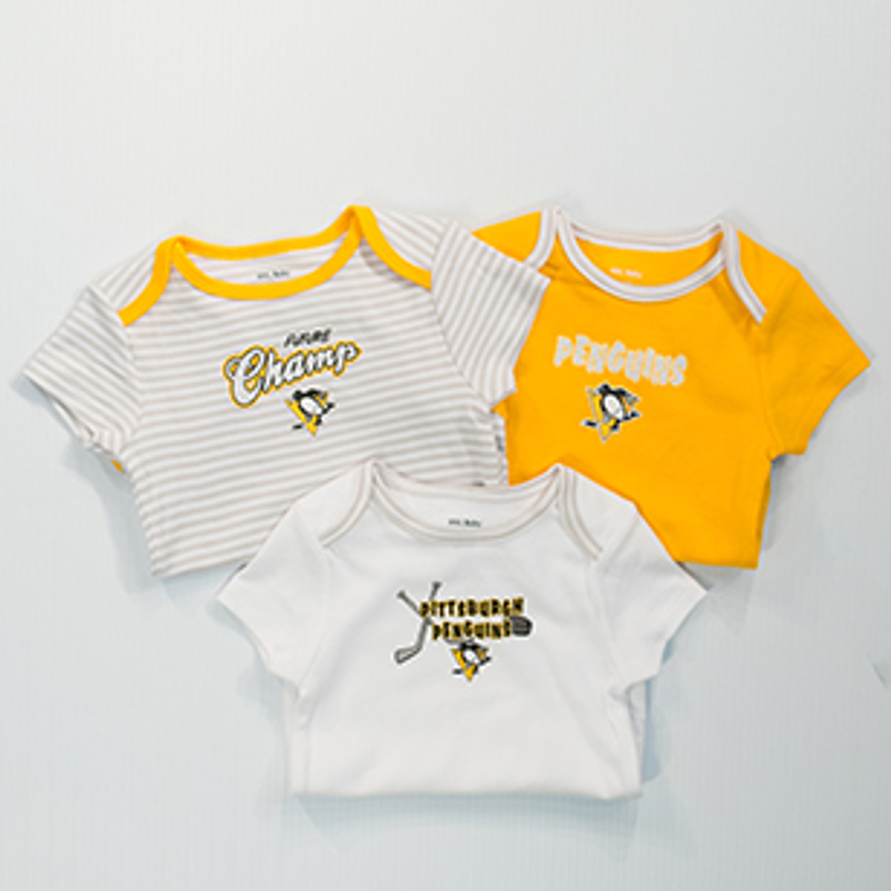 Pittsburgh Penguins Creeper Newborn Boy 3 Pc Team Pittsburgh Gear