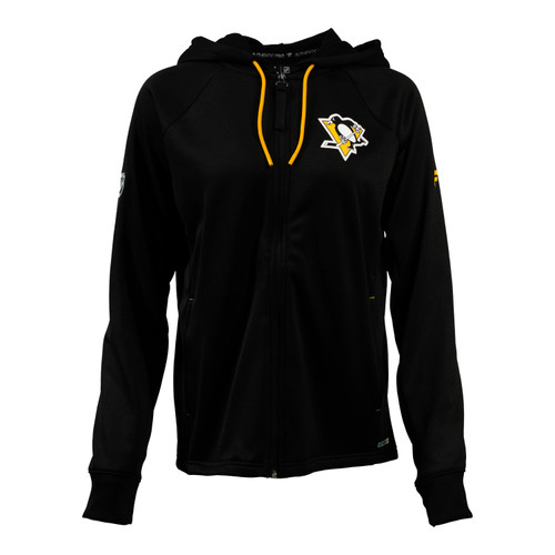 Pittsburgh Penguins Ladies Polar Cinch Hooded Fleece Jacket