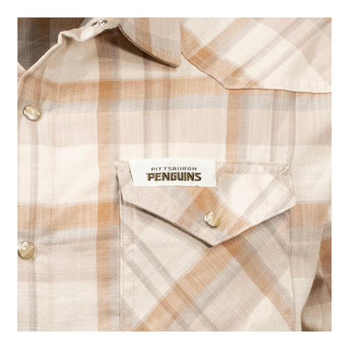 Pittsburgh Penguins x Darius Rucker Plaid Short Sleeve Button Down Shirt Pittsburgh Penguins x Darius Rucker Plaid Short Sleeve Button Down Shirt