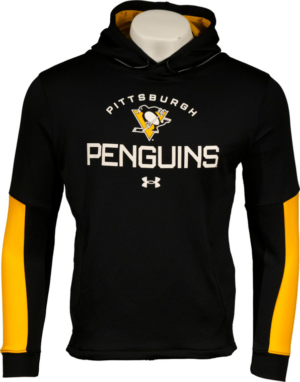 PITTSBURGH PENGUINS UNDER ARMOUR GAME TECH HOODED SWEATSHIRT