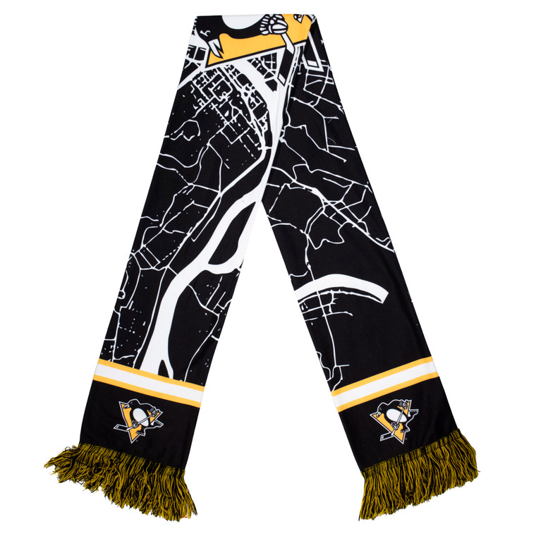 Pittsburgh Penguins City Map Scarf