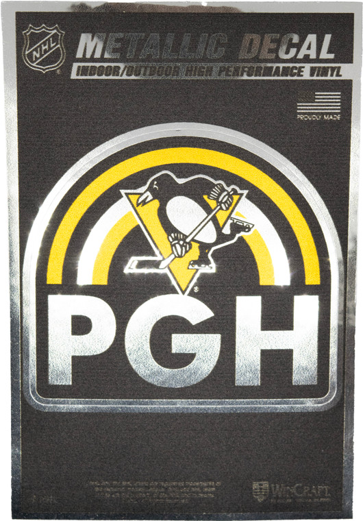Pittsburgh Penguins Arch Metallic Decal