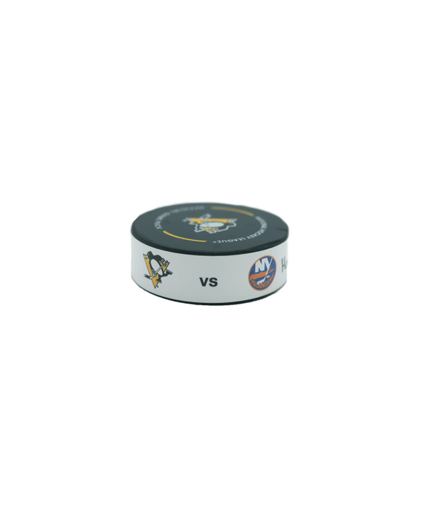 Anders Lee Goal Puck - Pittsburgh Penguins vs New York Islanders on 3/9/23