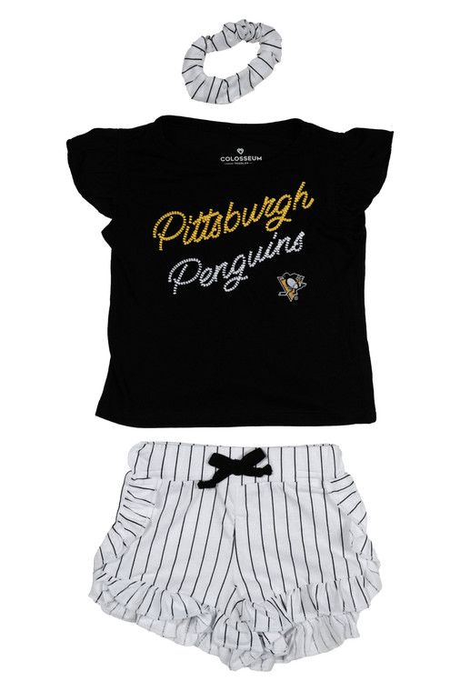 Pittsburgh Penguins Girl Toddler Harrington Set