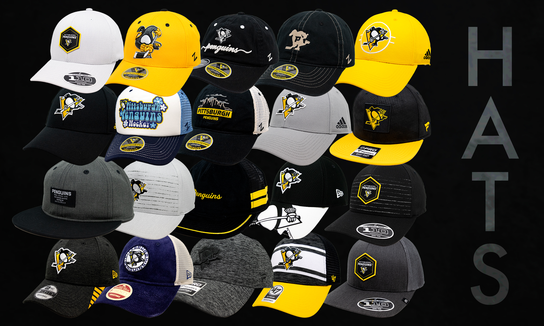 Men's Fanatics Branded Black 2023 NHL Stadium Series Unstructured  Adjustable Hat