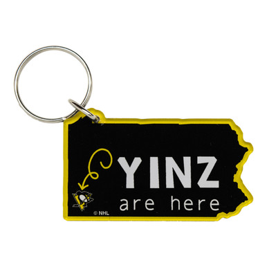 Pittsburgh Penguins Yinz Are Here Keychain