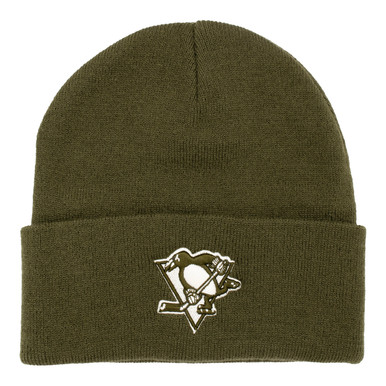 Pittsburgh Penguins Olive Knit Hat