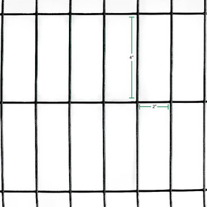 **CLEARANCE - DING & DENT** 6' x 100' Welded Wire-14 ga. galvanized steel core; 12 ga after PVC-Coating, 2" x 4" Mesh