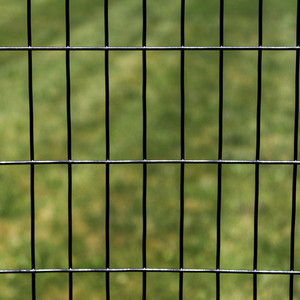 **CLEARANCE - DING & DENT** 4' x 100' Welded Wire Fence-12.5 ga. galvanized steel core; 10.5ga after Black PVC-Coating, 2" x 4" Mesh