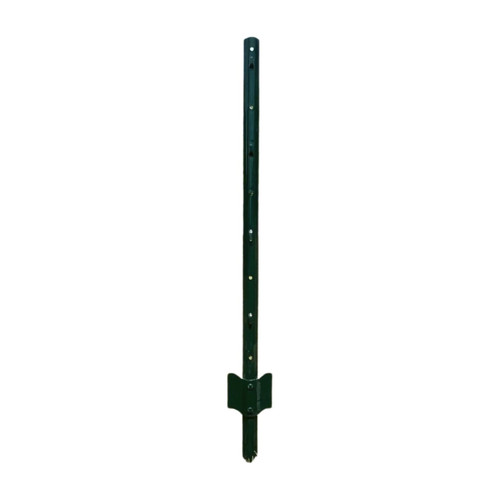 4' Green Steel U-Post with Anchor Plate