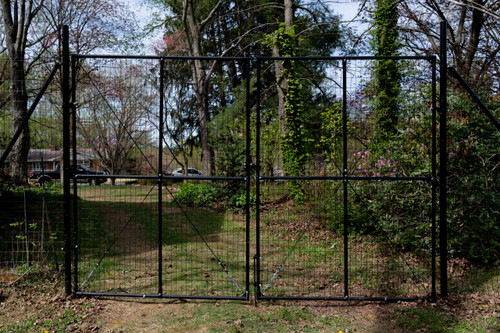 Dual Driveway Gate For 8' Deer Fence