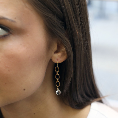 Gatewood Chain & Gemstone Earrings