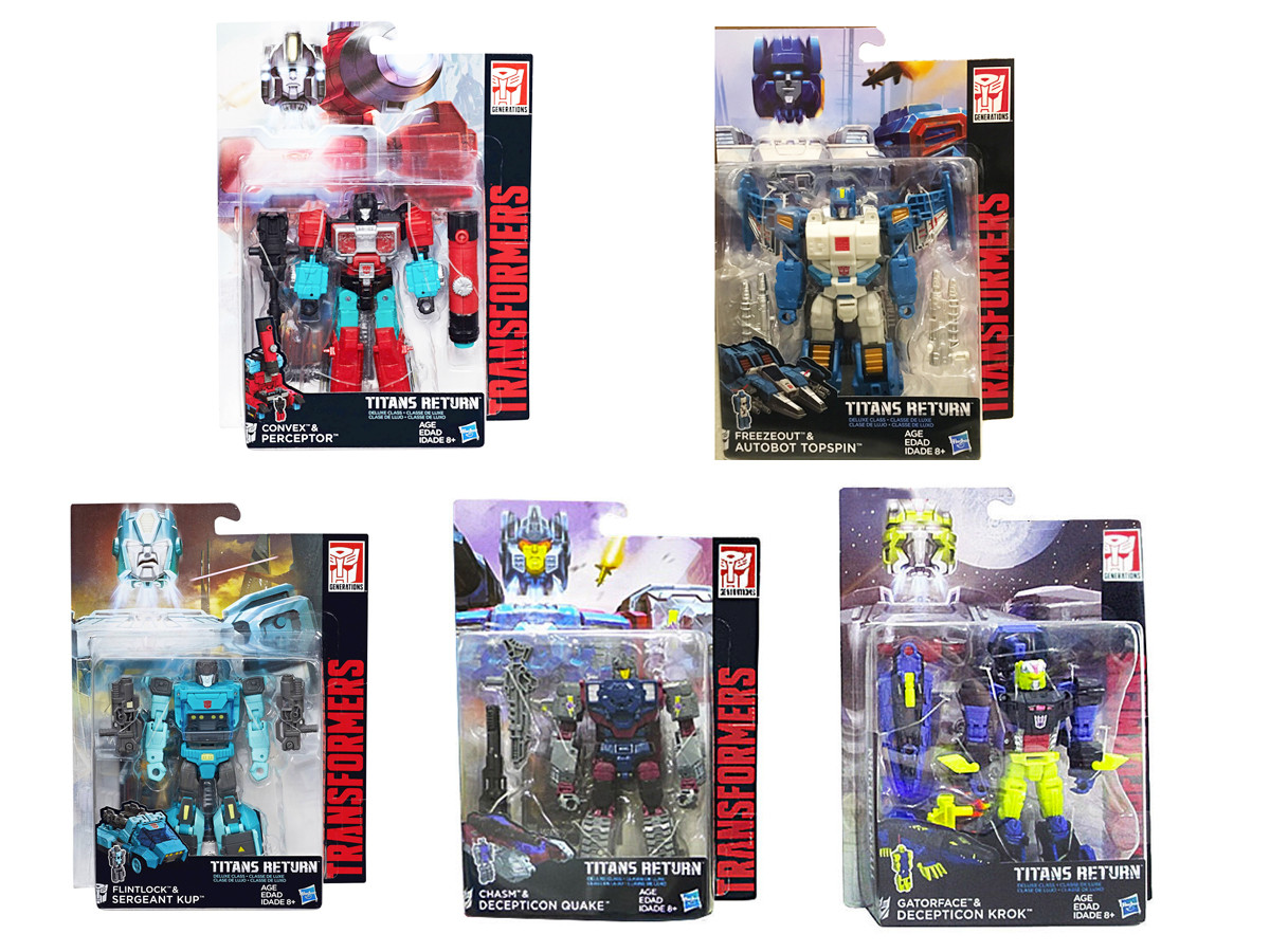 Transformers Generations Titans Return - Deluxe Wave 4 - Set of 5