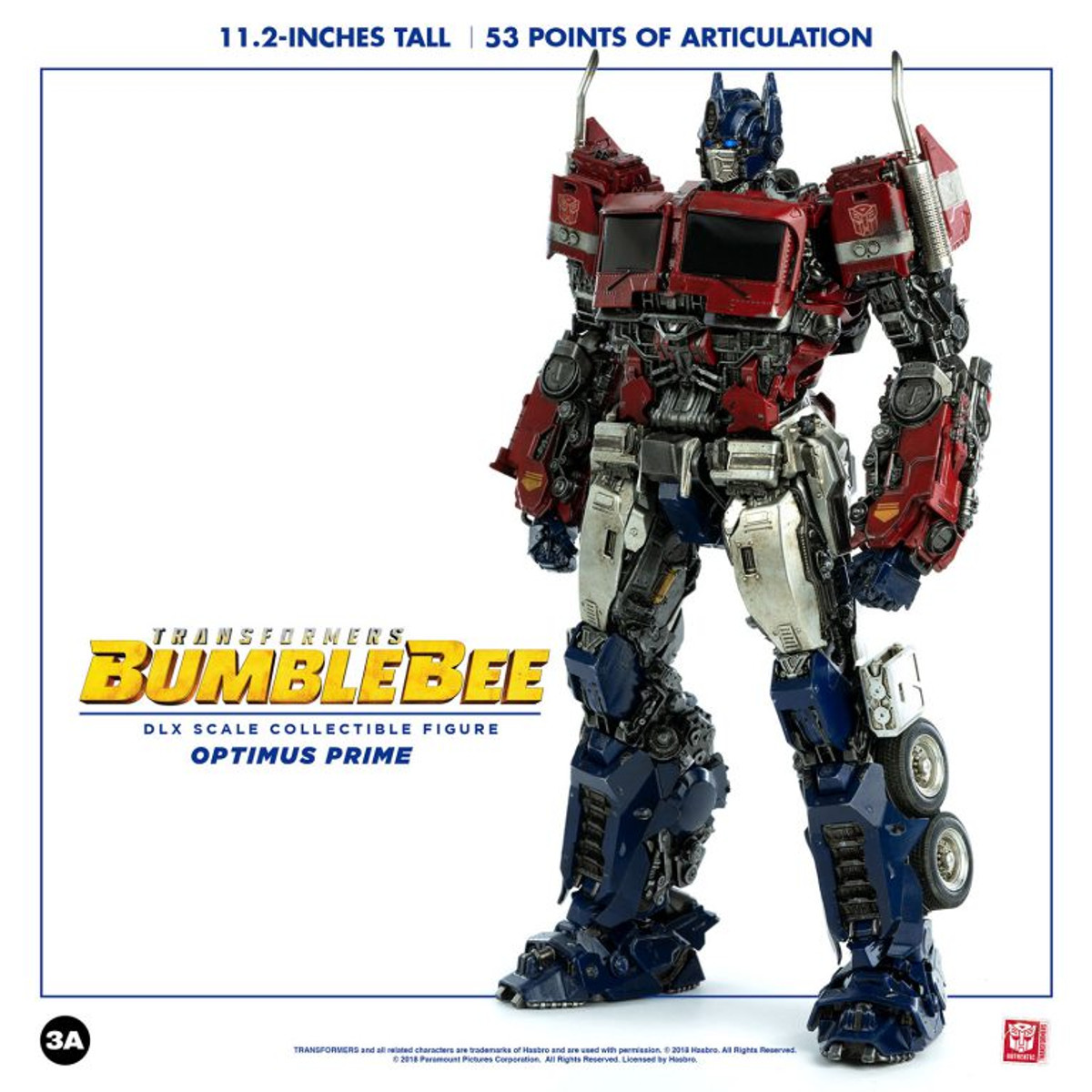 Optimus Prime Transformers Bumblebee Movie threezero Premium Scale Action  Figure 
