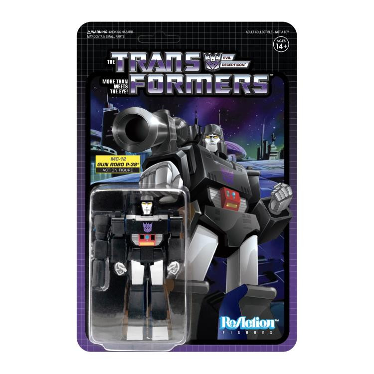 Super7 Transformers ReAction Figur – Perceptor MC-20 (9,5 Cm) – Retro-Actionfigur Im Micro Change Design Mit Waffe