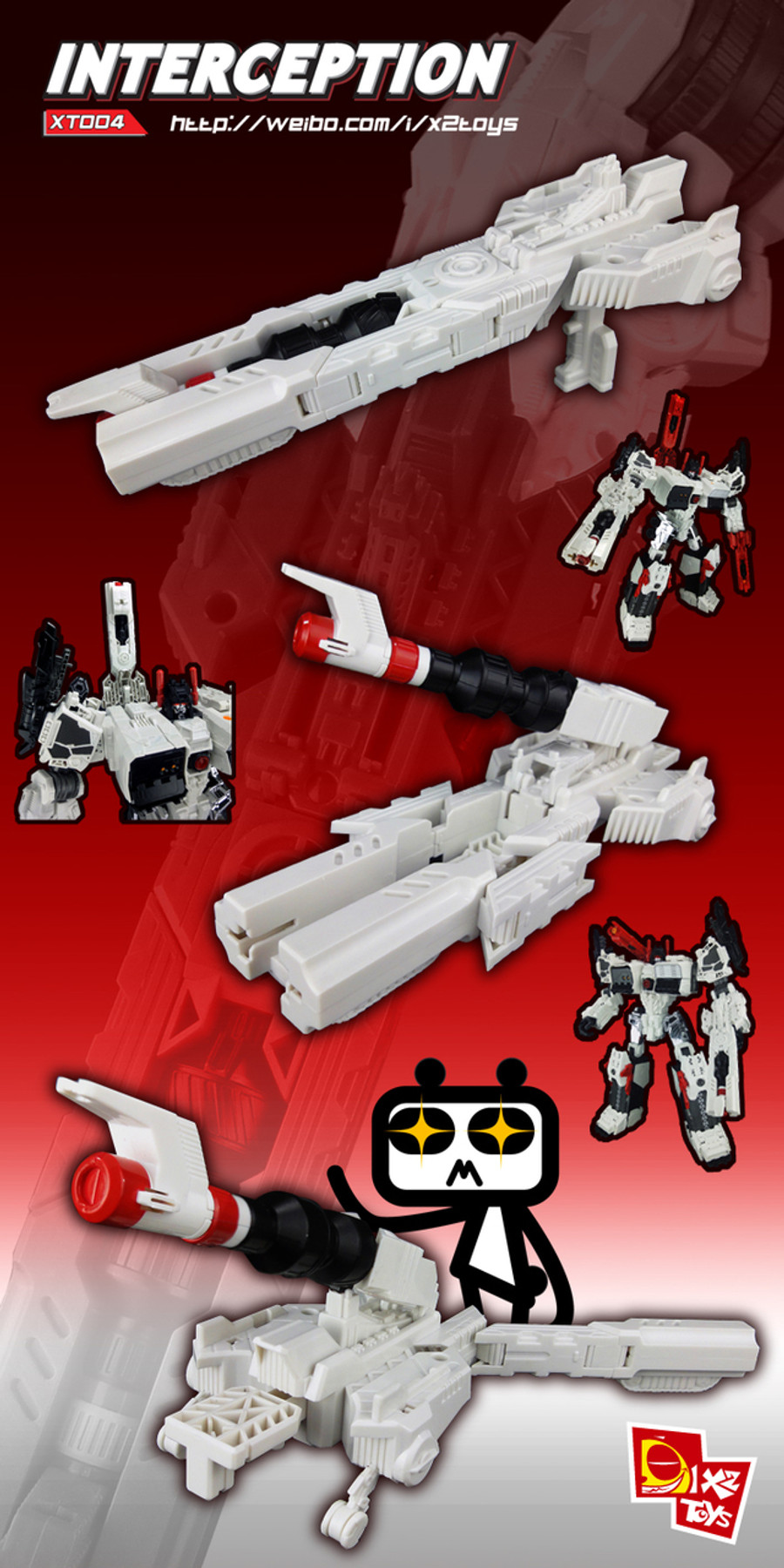 X2 Toys - XT004 Interceptor - White
