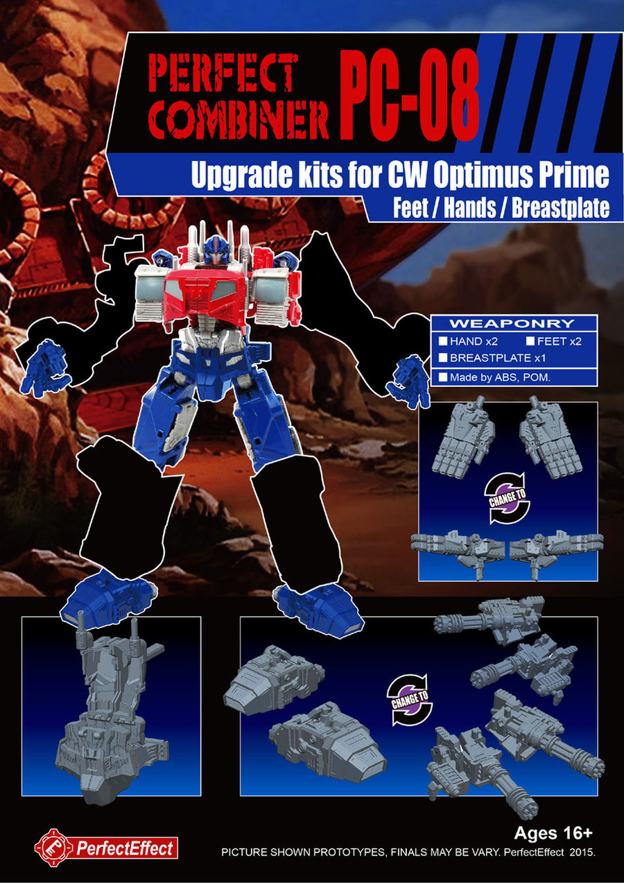 Perfect Effect - PC-08 Perfect Combiner Upgrade Set for Combiner Wars Optimus Prime