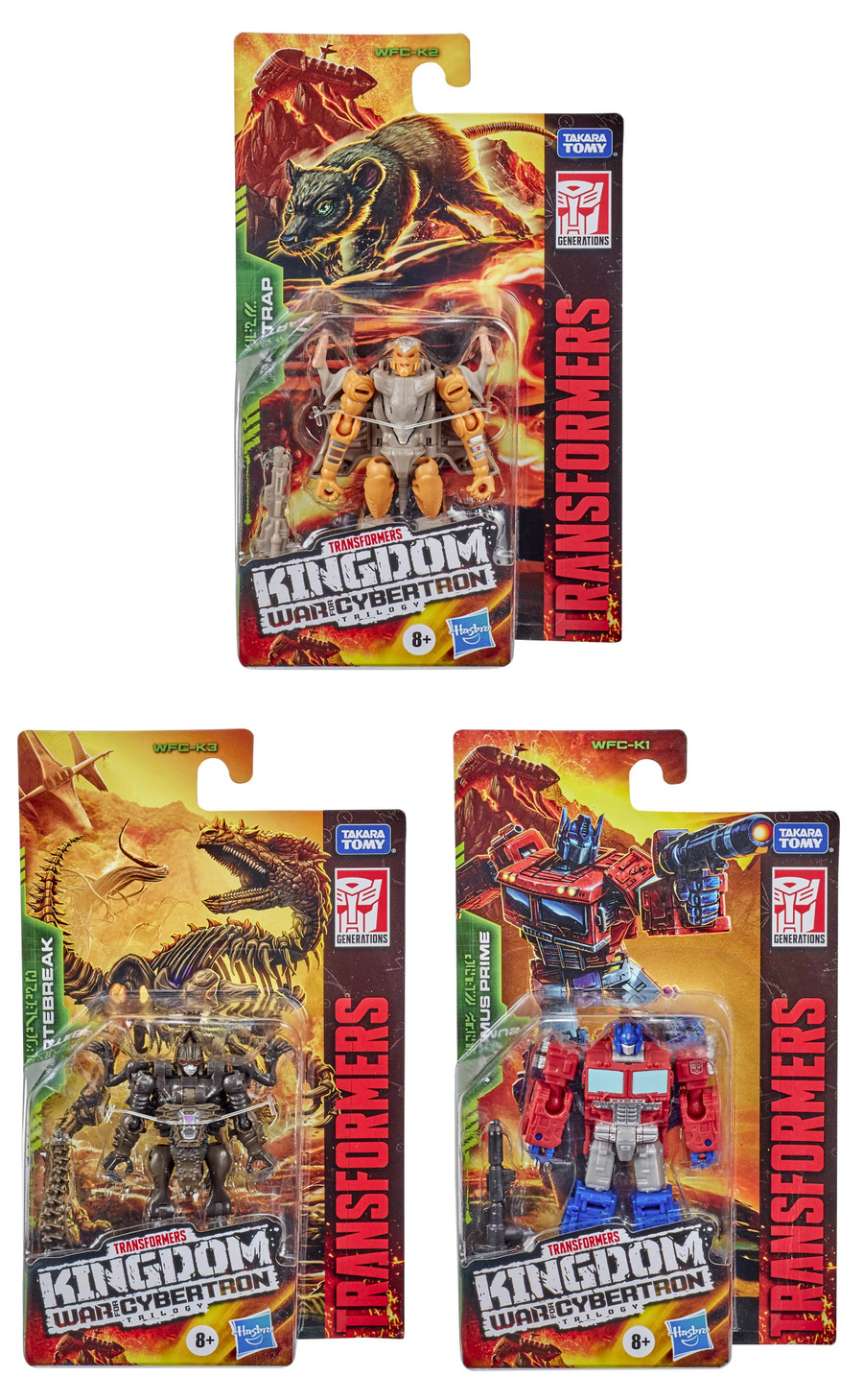 Transformers War for Cybertron: Kingdom - Core Wave 1 Set of 3 Figures