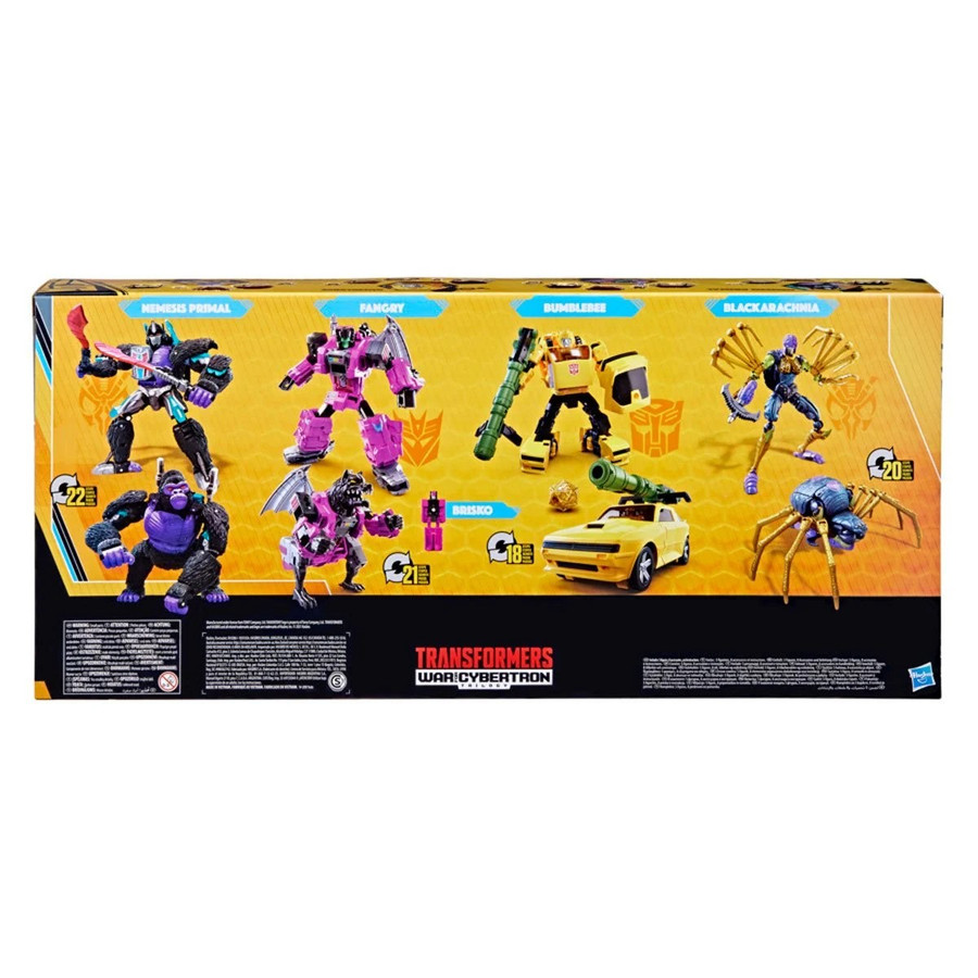 Transformers War for Cybertron Trilogy: Buzzworthy Bumblebee - Worlds Collide Set of 4